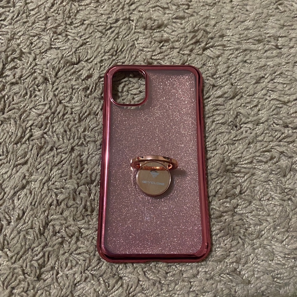 iPhone 11 pink sparkly phone case